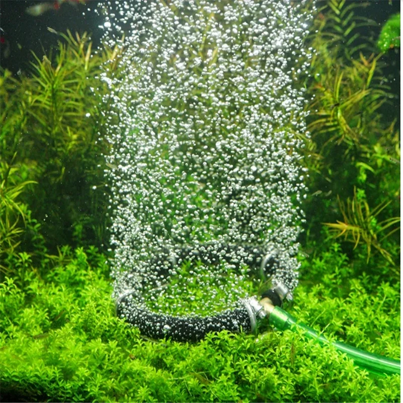 Nano aeration plate koi fish pond aeration ring tracheal seafood pond aeration ring aeration stone air strip fish tank bubble pl