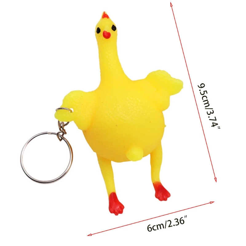 2023 New Squeeze Laying Egg Gift Relax Relieve Stress Funny Decompression Chicken Toy