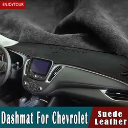 For Chevrolet Cruze Malibu Sail Spark Captiva Equinox Trax/Tracker AVEO Comero Suede Leather Dashmat Dashboard Cover Pad Carpet