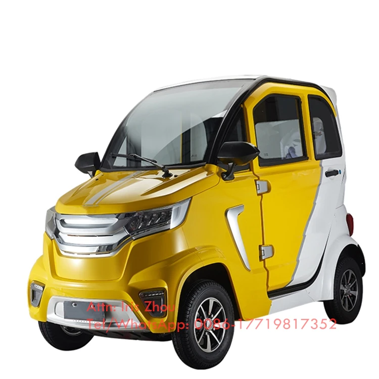 2000W Fully Enclosed Electric Vehicle High Quality Mini Car 4 Seats Family Mobility Scooter For Sale Free Shipping