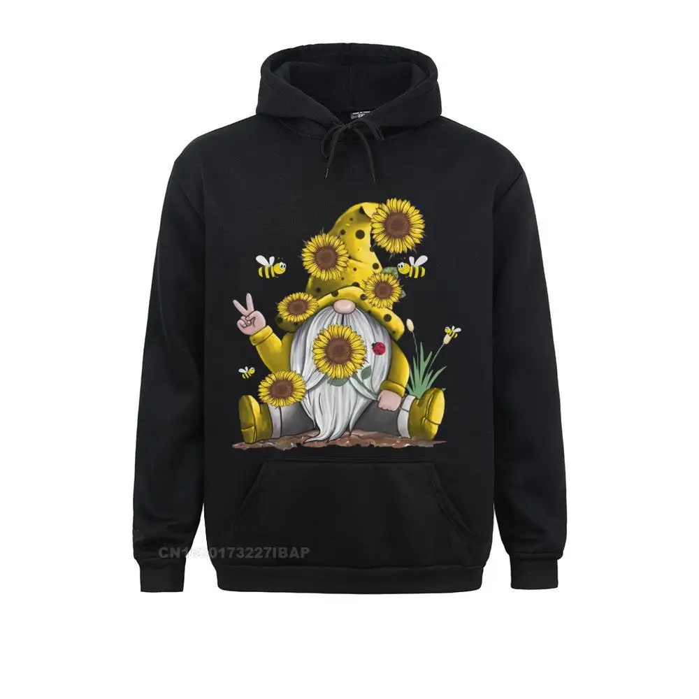 Sunflower Gnome With Bee Funny Hippie Gnome Group Adult Sweatshirts Company ostern Day Hoodies Moto Biker Sportswears