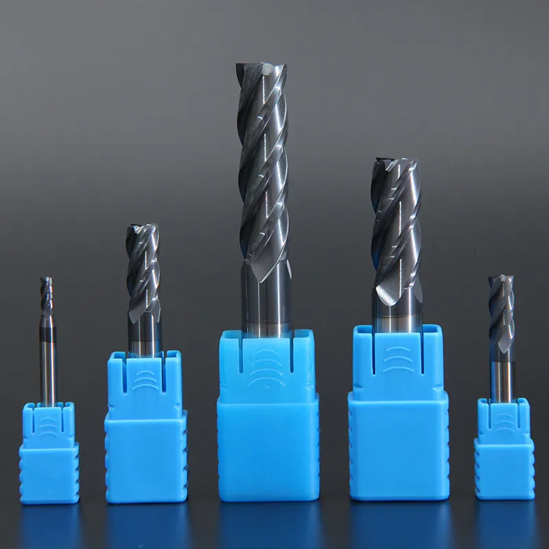 1PC High Quality Tungsten Steel Milling Cutter End Mil HRC50 4 Flute Alloy Carbide Metal Cutter 6mm 8mm 10mm 14mm 16mm 18mm 20mm