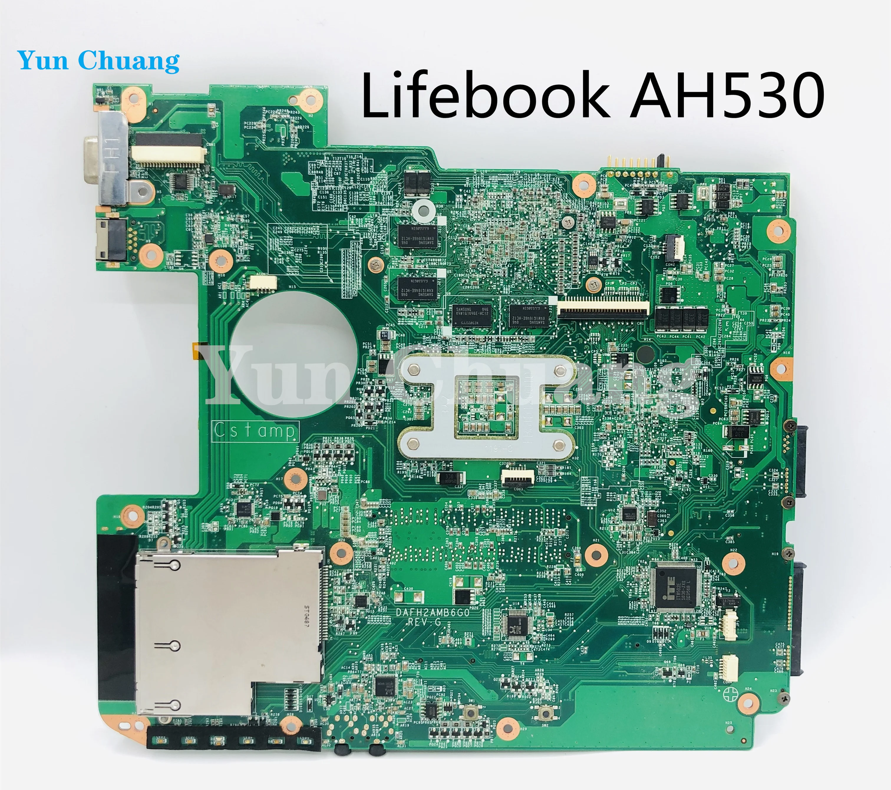 Imagem -02 - para Fujitsu Lifebook Ah530 Portátil Placa-mãe Dafh2amb6g0 216-0772000 Gpu Placa-mãe Teste ok Enviar Cp50082201