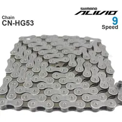 Original SHIMANO ALIVIO M3100 CN-HG53 9 Speed Bicycle Chains -  Super Narrow - HYPERGLIDE- MTB Chain 114L with Quick Link