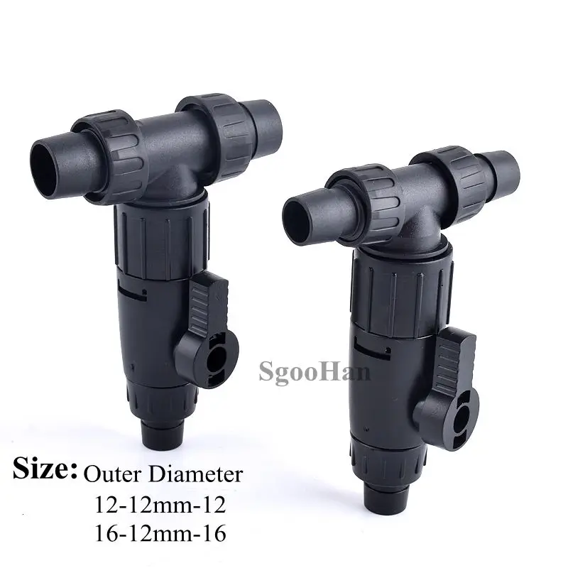 

1pc Pagoda Hose Quick Connect Tee Valve Quick release switch Aquarium Fish Tank Water Pipe Connector Garden Irrigation Fittings