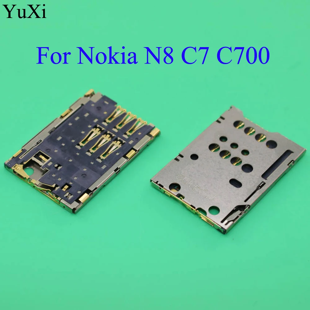 YuXi – support de lecteur de carte Sim pour Nokia N8 C7 C700, emplacement de plateau, connecteur de remplacement