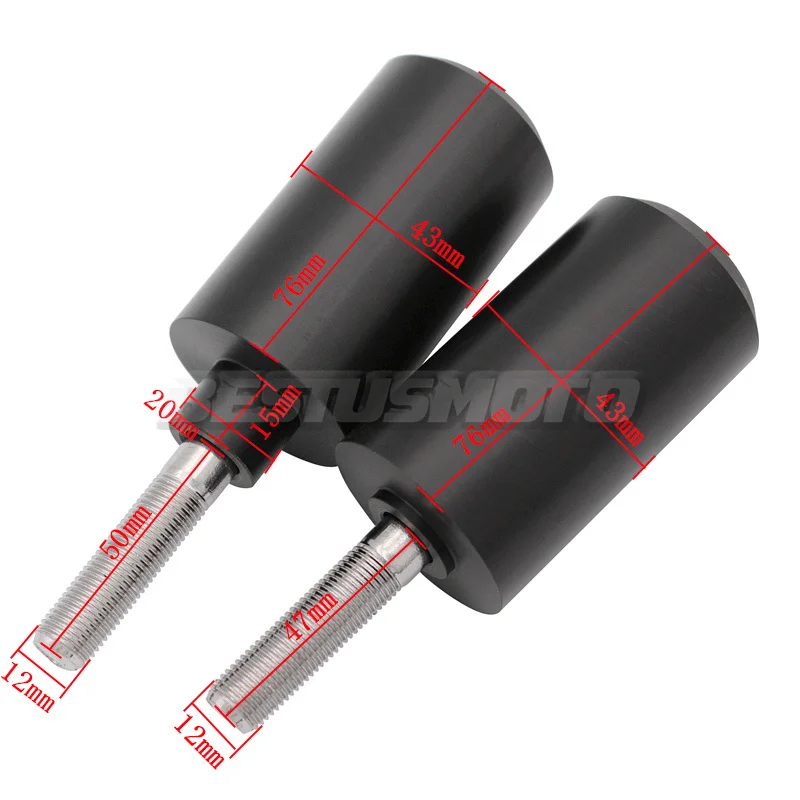 Deslizadores de marco sin corte de carbono negro para motocicleta, protección contra caídas y choques para Yamaha YZFR6, YZF, R6, YZF-R6, 1998,