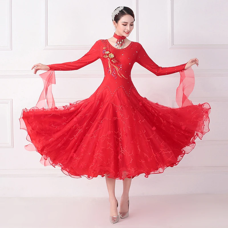 

Social Dance Skirt Waltz Dance Skirt modern dance skirt new adult women's national standard dance 2020 swing dress