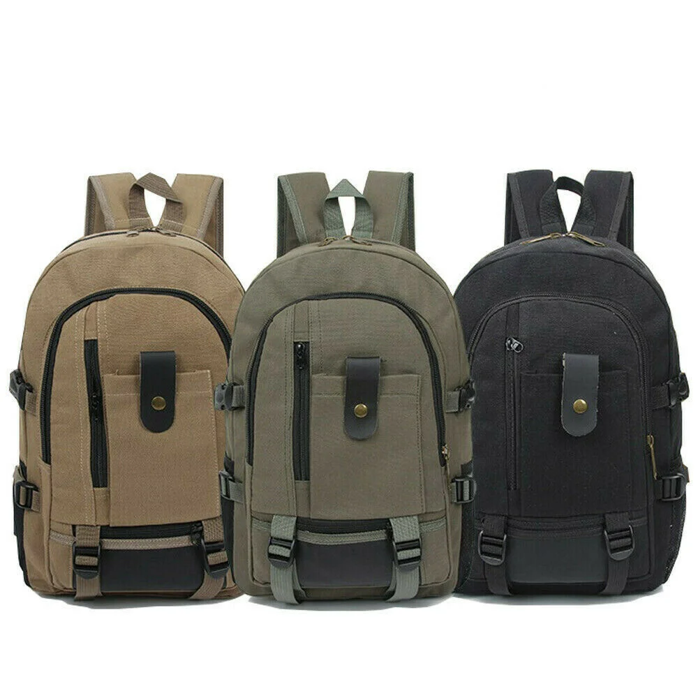 Travel Backpack Men Tactical Militari Mountaineering Bag Men Canvas Large Capacity Backpacks Outdoor Camping Bag Computer Bag