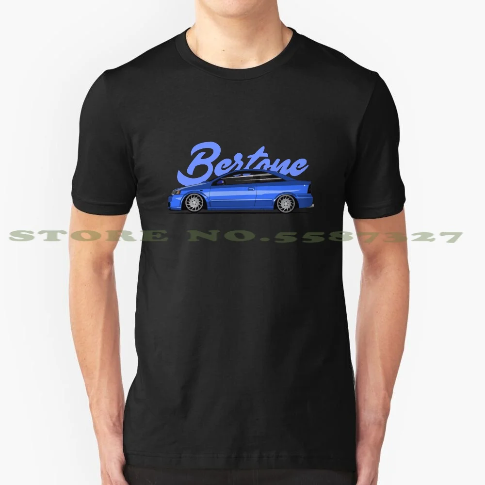 Opel Astra Bertone czarne biały t-shirt dla mężczyzn kobiet Opel Astra Bertone Calibra Vectra Vauxhall Corsa Cabriolet Racing