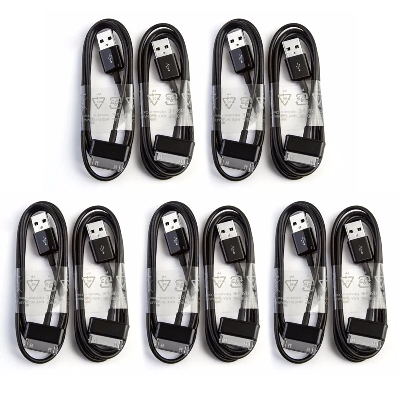 10Pcs 1m 2m USB Charger Charging Data Cable for Samsung Galaxy Tab 2 Note P1000 P3100 P3110 P5100 P6800 P7300 P7500 P7510 N8000