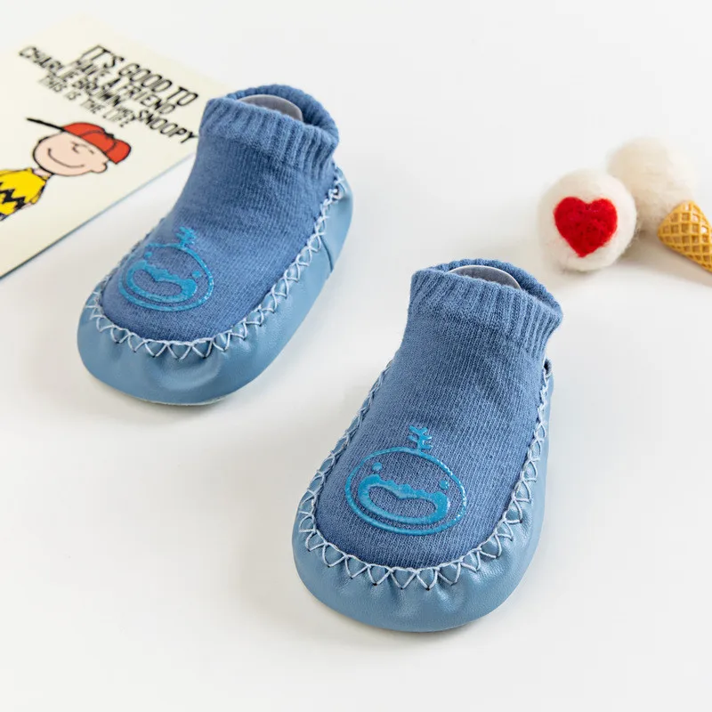 New born Baby Socks With Rubber Soles Infant Baby Girls Boys Autumn Winter Kids Floor Socks Shoes Anti Slip Soft Sole Sock