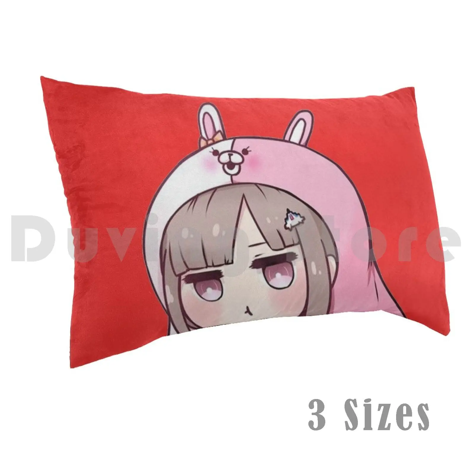 Danganronpa Nanami Waifu Chibi Pillow Case Printed 35x50 Danganronpa Chibi Anime Video Game Makoto Naegi Junko