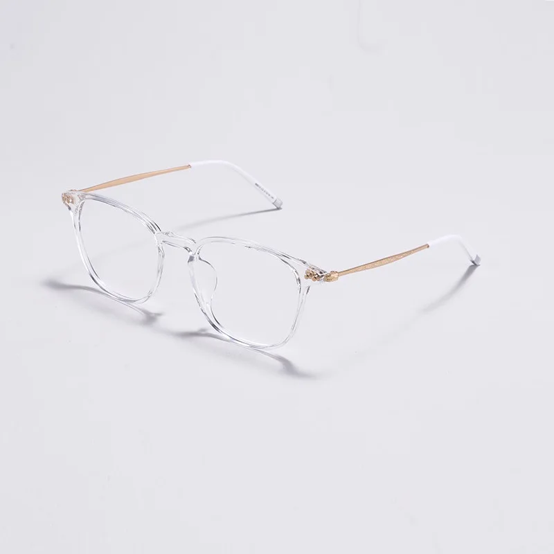 

Width-139 Ultra-light Transparent Color Women Eyewear Frame Retro TR90 Alloy Myopic Prescription Eyeglasses Frame For Students