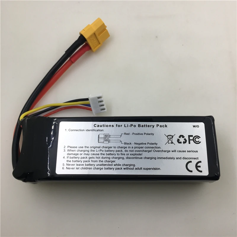 11.1V 2200MAh แบตเตอรี่ Li-Po สำหรับ XK X350 RC Drone Quadcopter อะไหล่อุปกรณ์เสริม XT60 Connector