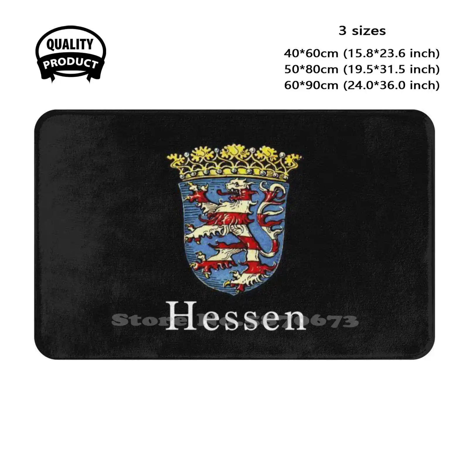 Hessen Soft Cushion Home Carpet Door Mat Car Rug Hessen Deutschland Frankfurt Am Main Wiesbaden Fu ? Ball Darmstadt Europa