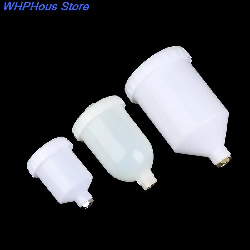 125/250/600ml Plastic Spray Paint Cup Sprayer Cup Air Gravity Feed Paint Spray Pot Thread Connector For Spray Gun Parts