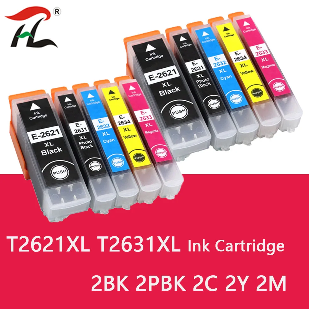 T2621  Compatible Ink Cartridge T2621 26XL for Epson XP510 XP520 XP600 XP605 XP615 XP620 XP625 XP710 XP720 XP800 XP810 XP820