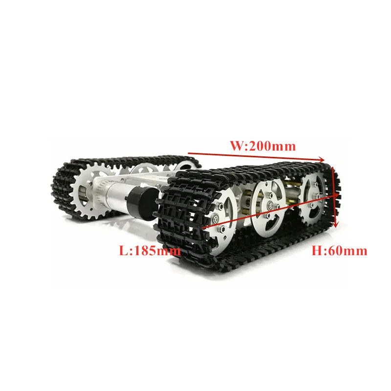 Metal Tank Model Robot Tracked Car Chassis Diy Track Teaching Crawler/Caterpillar Platform Compatible With for arduino T100