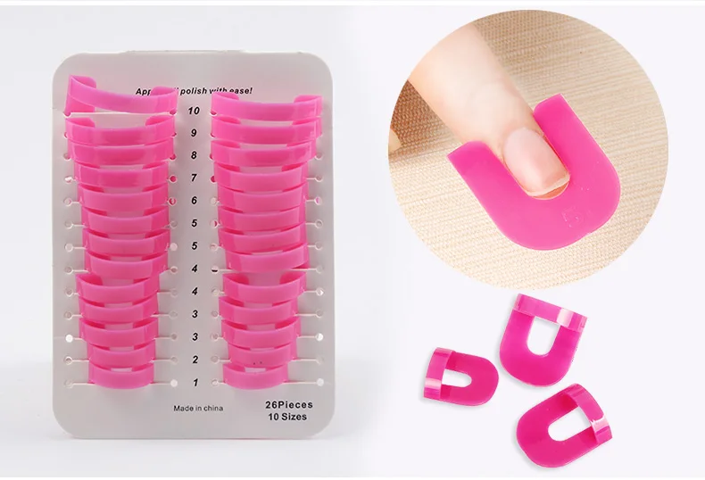 

260 Pcs Nail Form Gel Model Clip Manicure Nail Art Spill-proof Finger Cover DIY Nail Art Tools Accessories