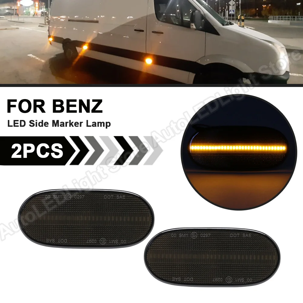 

For Mercedes Benz Sprinter W906 2006 2007 2008 2009 2010 2011 2012 2013 2014 2015 2016 VW Crafter LED Side Marker Light Lamp