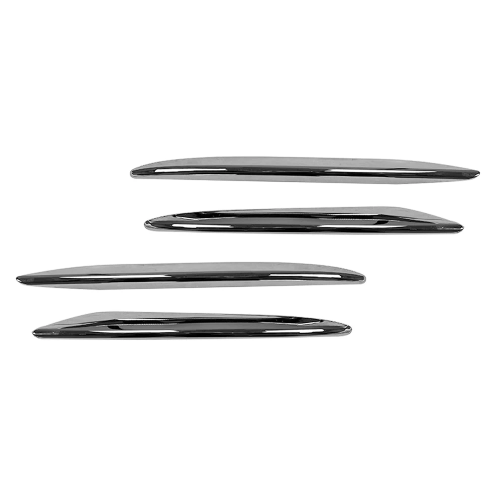 4Pcs Car Front Fog Light Decorative Cover ABS Trim For Mercedes Benz E-Class W213 E200 E300 E260 2016 2017 2018 2019 2020