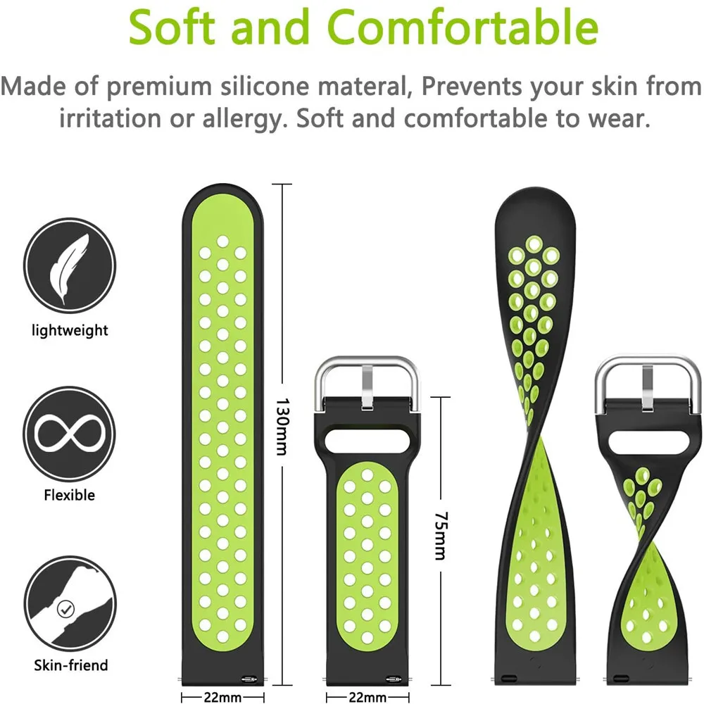 Силиконовый ремешок для часов Samsung Galaxy Watch 3 45 мм ремешок 22 мм сменный ремешок для Galaxy Watch 46mm шестерни S3 браслет ремешок