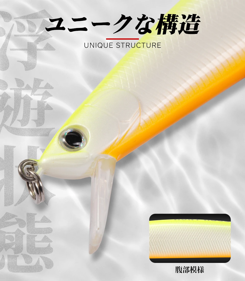 Hunthouse Tide Slim Minnow 175mm 24.5g Floating Wobble Flyer Minnow Fishing Lure Hard Bait Saltwater ABS Plastic For Seabass