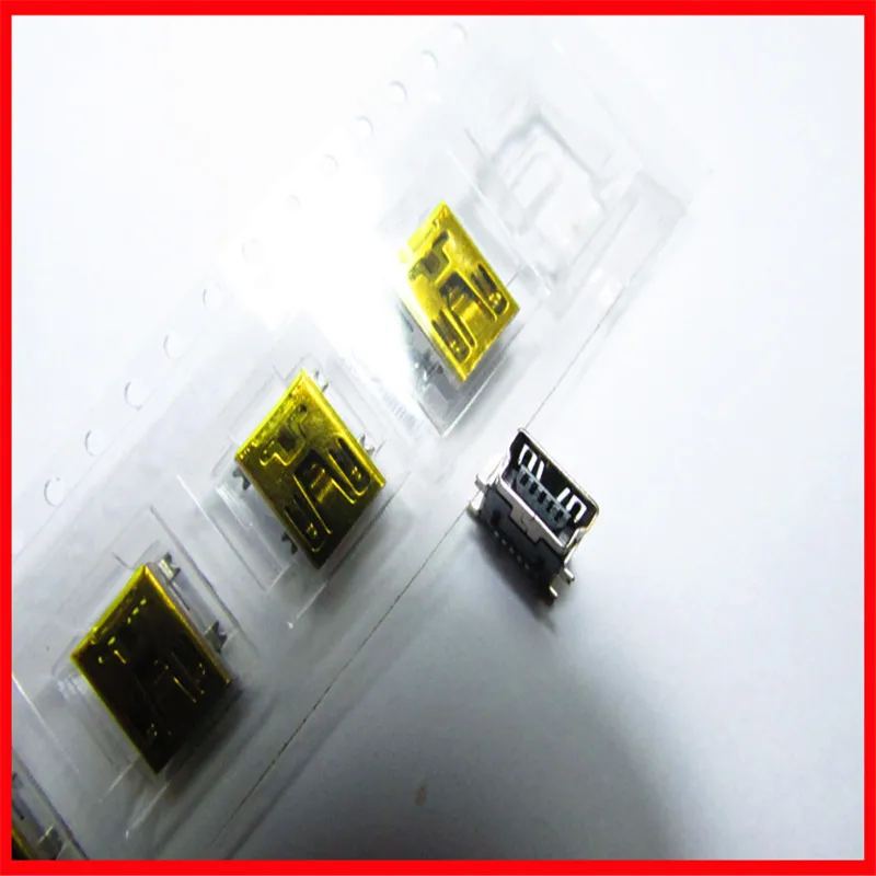 SMD mini USB femmina presa MINI-5P interfaccia presa MP3 MP4 accessori 3 porta di ricarica USB femmina