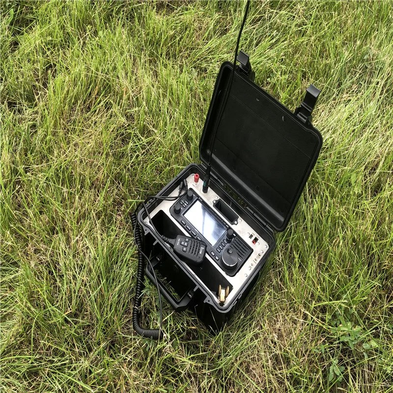 Outdoor Waterproof Box Carry Cage Protector for ICOM 705 IC-705 With Extension Interface For Antenna  Power Mic