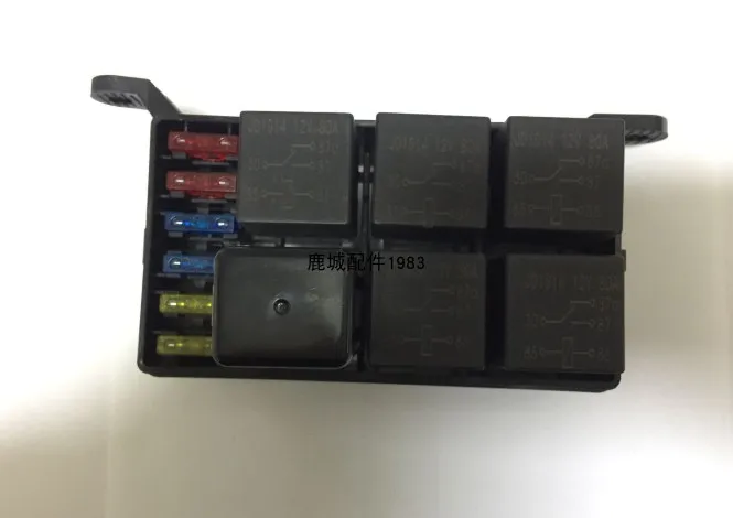 6-way Car Modification Fuse Box, Relay Control Box, Switch Control Assembly 6 Insurance Integrated Box