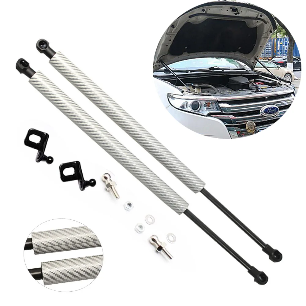 Hood Struts For Ford Edge U387 2006-2014 Front Bonnet Modify Gas Spring Lift Support Shock Damper Absorber Cylinder Prop Rods