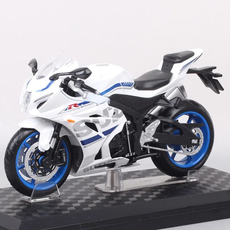 Kids 1/12 Scale 2018 Suzuki GSX-R1000 Sports Racing Motorcycle model Diecasts & Toy Vehicles moto bikes toy Replicas Gift Stand