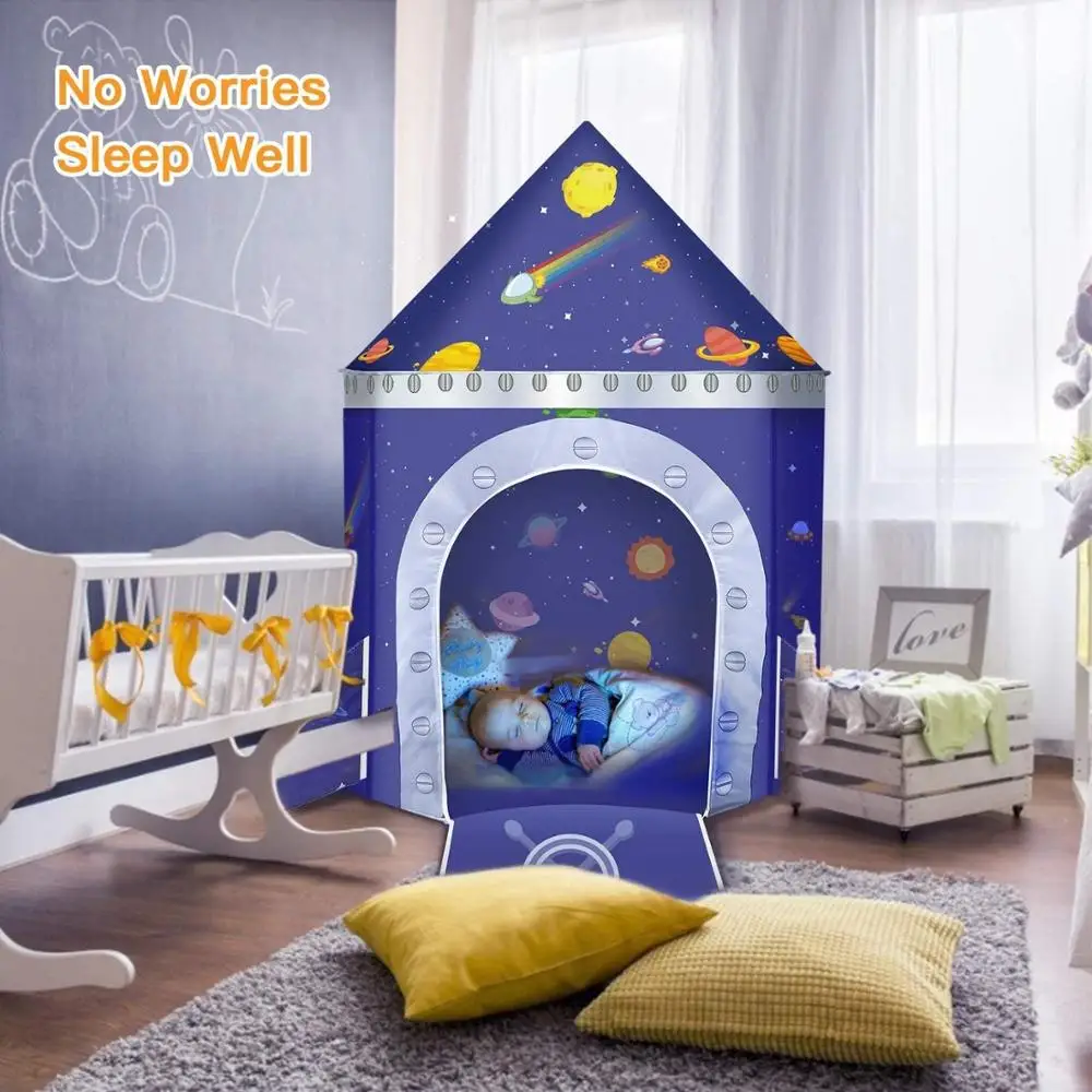 Kids Play tent indoor Boy Rocket play house Teepee Tipi  Girl toy house princess room baby castle home baby yurt gifts