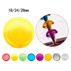 100pcs/lot Multicolor Mushroom Hole Disc-binding 18/24/28mm Notebook Round Ring Offices School Supplies Notepad Binder Buckle