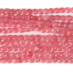 Natural High Quality 4mm 6mm Beads Natural Rhodolite Garnet Faceted Beads Loose Round Beads for DIY Bracelet Necklaces