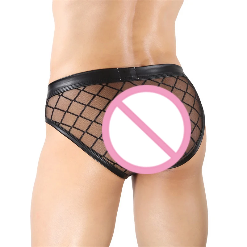 CLEVER-MENMODE Sexy Herren Mesh Unterwäsche Penis Pouch Cueca Unterhose Mann Transparent Männer Slip Calzoncillos Hombre Höschen