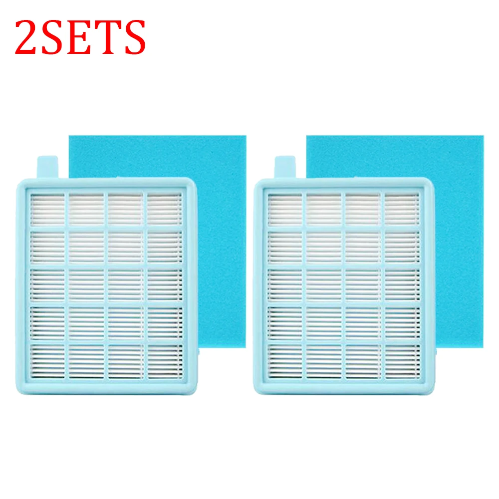 2sets Hepa Filters voor philips FC8470 FC8471 FC8472 FC8473 FC8474 FC8476 FC8477 Stofzuiger Onderdelen Filters met Katoen