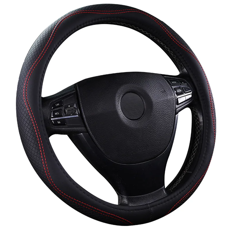 2020 New arrival Plus size 40 42 45 47 50cm,Car Steering Wheel Cover,  pu leather steering wheel hubs fit for almost cars