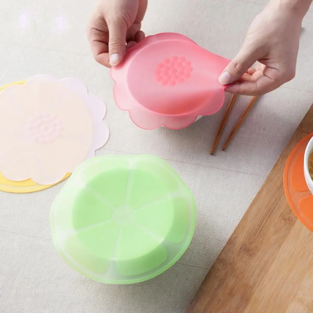 1 Pcs Reusable Food Packaging Cover Silicon Food Fresh-Keep Sealing Cap Vacuum Stretch Silicone Lids Kitchen Silicone Cover