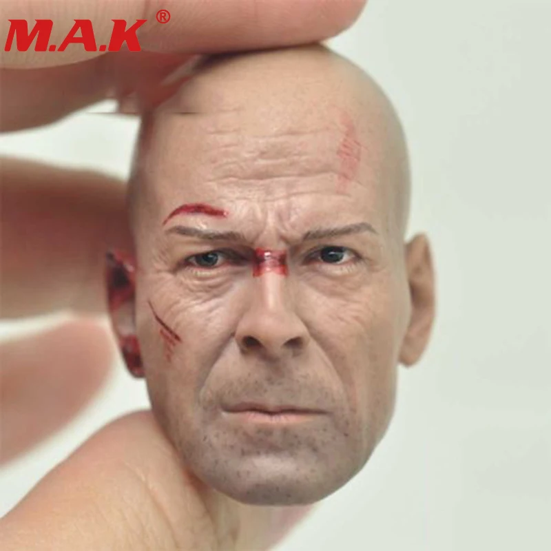 1:6 весы Брюс Уиллис Die Hard men old Hard guy boy head sculpt подходит для 12 