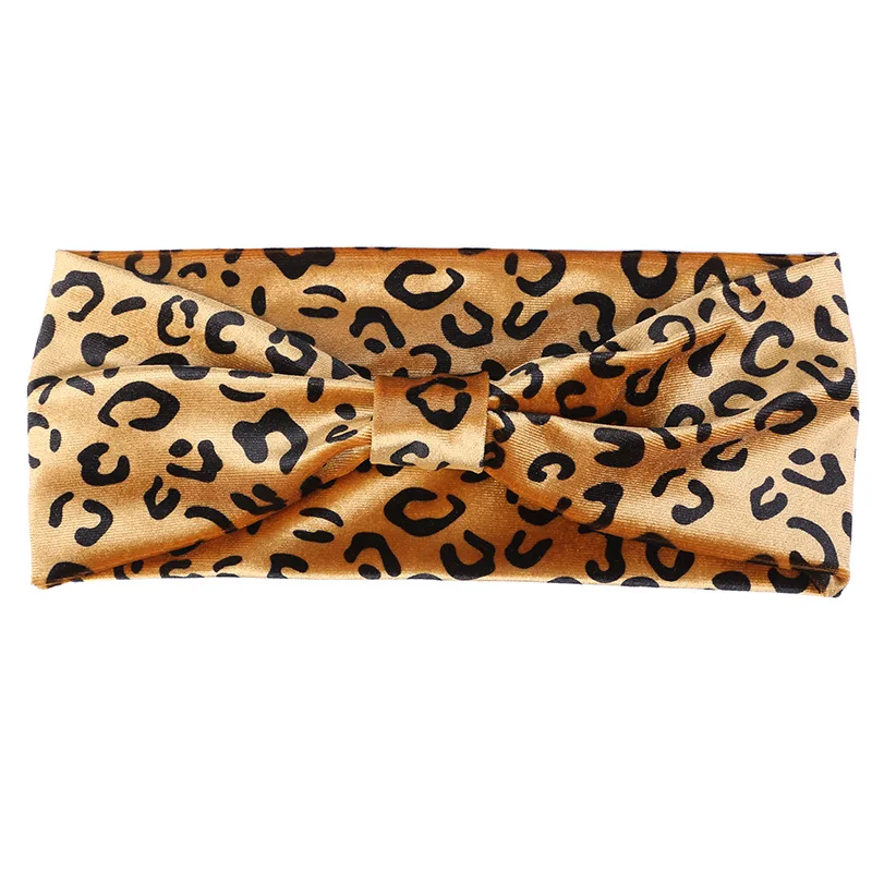 2020 Latest Retro Leopard Turban Headband Hairband For Girls Kids Hair Head Hoop Band Wrap Accessories Scrunchie Headdress Bands