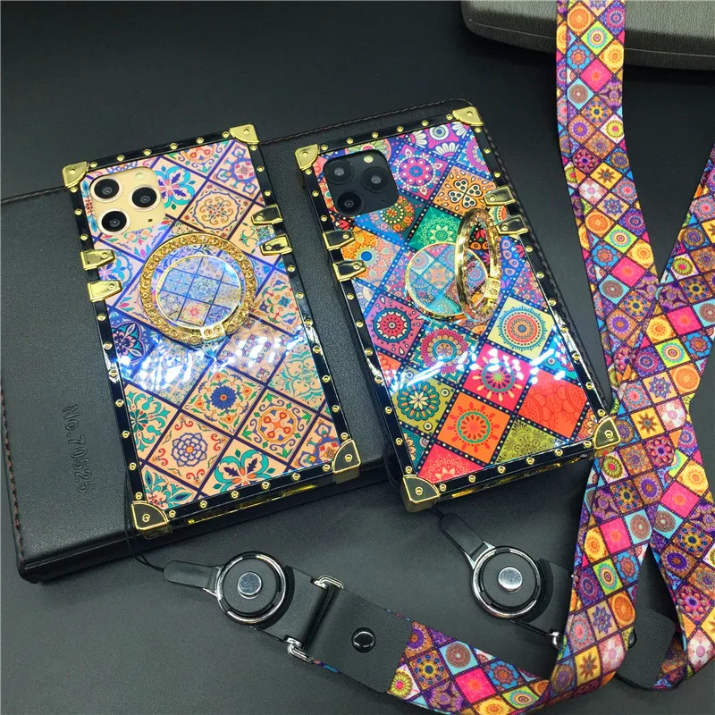 Luxury Glitter Flower Grid Pattern Cover Case for Samsung Galaxy A15 A25 A35 A55 A54 A14 A72 A52 A34 A22 A12 A23 A33 A53