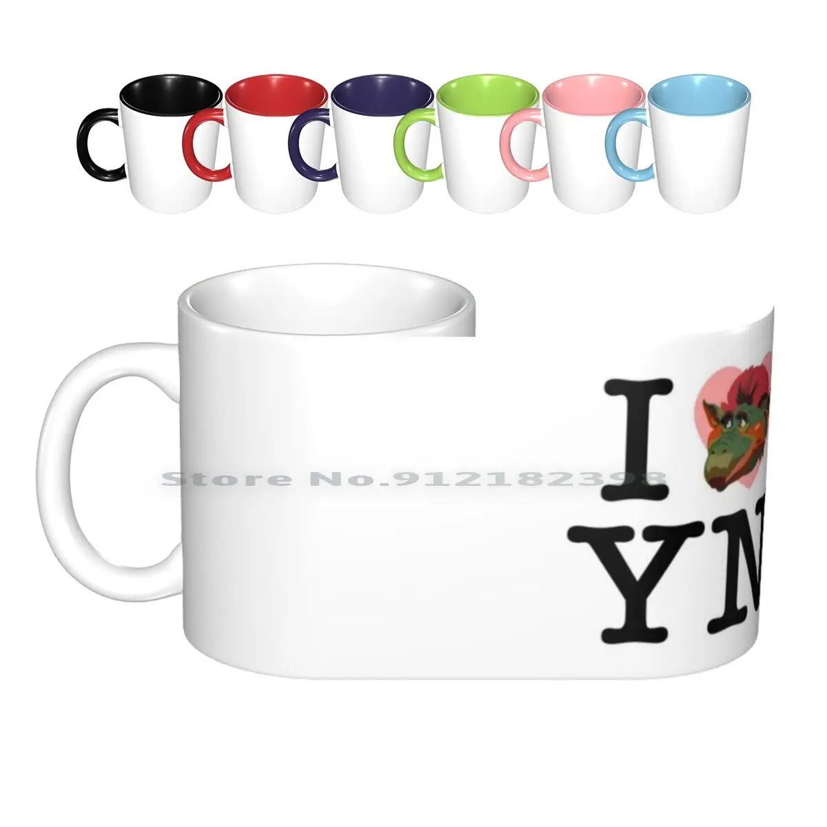 I Love Yew Nork Ceramic Mugs Coffee Cups Milk Tea Mug New York Yew Nork Sonny World Walt Starlight Cafe City Florida I Love New