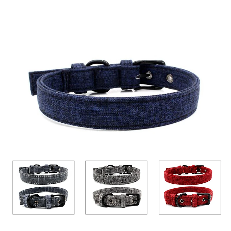 Personalized Dog Cat Collar Nylon Walking Runing Pet Collars and leashes for dogs Canvas Durable Adjustable Necktie Pet Products