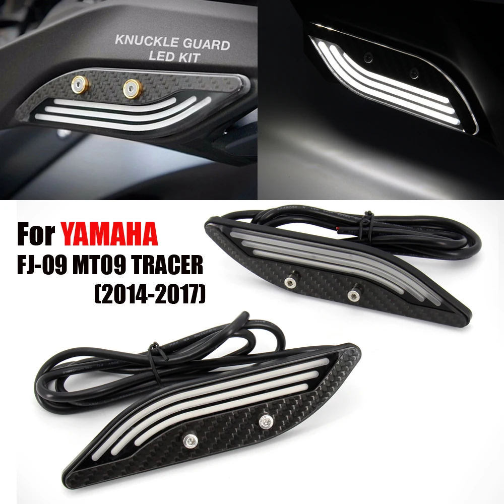 

Motorcycle hand guard Decorative lights Knuckle Guard LED Kit For YAMAHA MT09 TRACER FJ-09 MT-09 TRACER 2014 - 2017