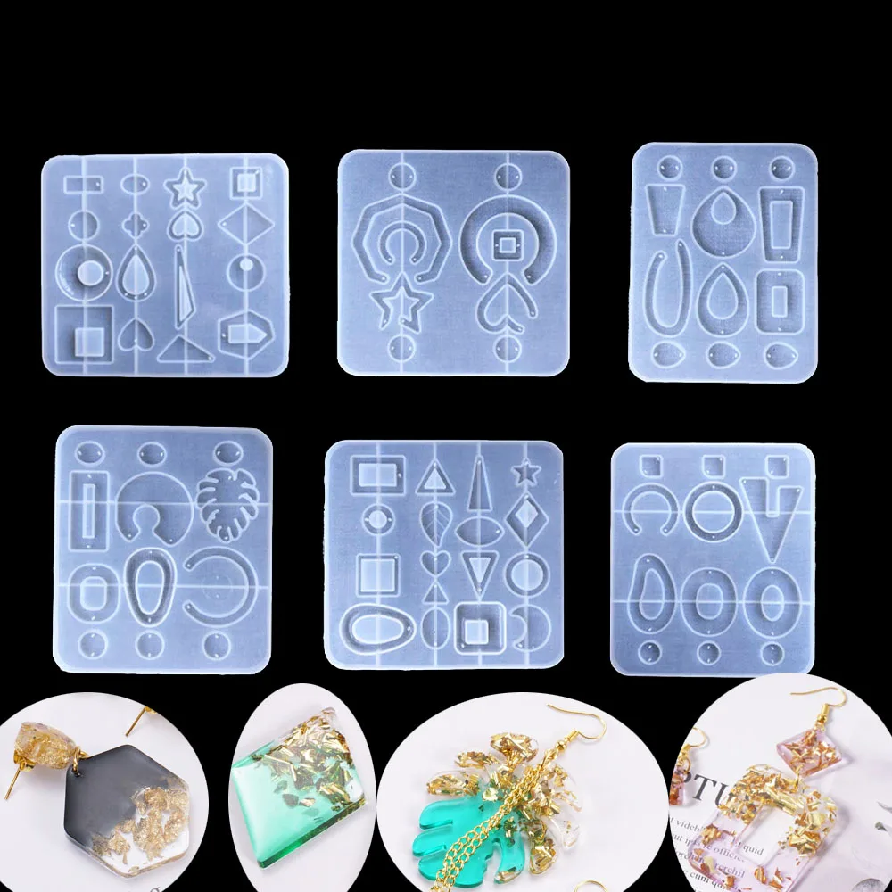 

Ornaments Earring UV Silicone Mold Accessories Resin Molds For Jewelry Earrings Pendant Jewelry Tools Necklace DIY Making