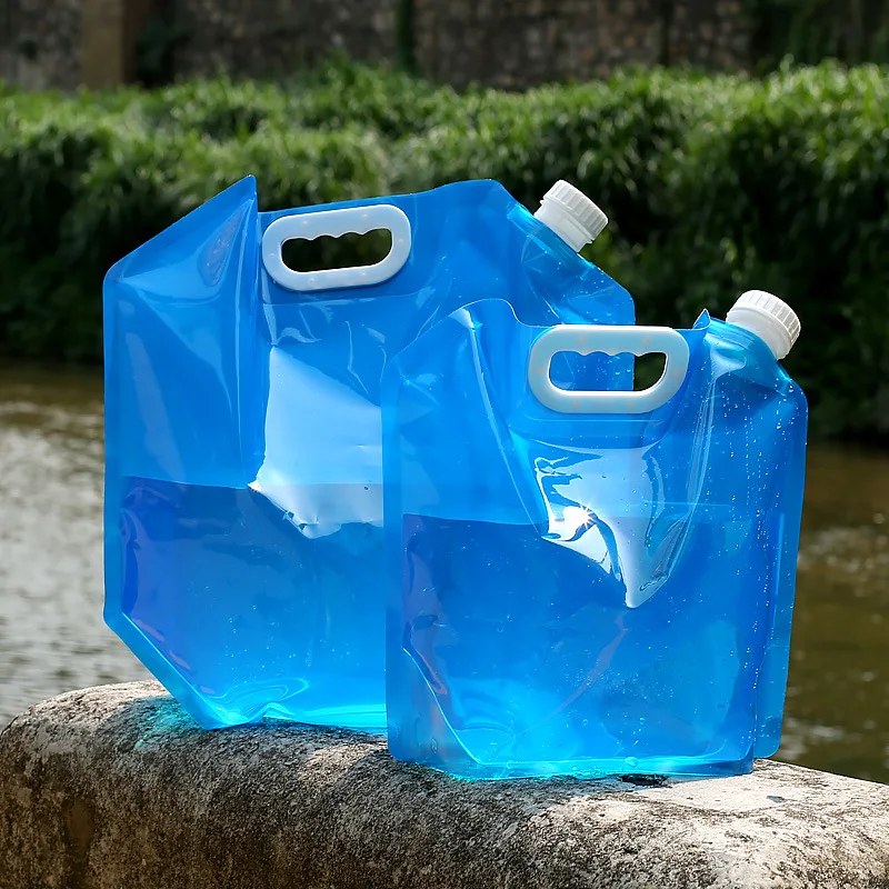 5L Portable Folding Collapsible Water Bags Car Drinking Carrier Container Tank Outdoor Camping Hiking Picnic Emergency Kits