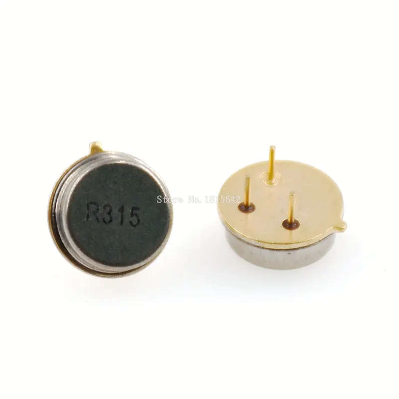 5PCS Round 315MHZ 315mhz Filter SAW Oscillator Resonator R315A R315 TO-39 3 Pins