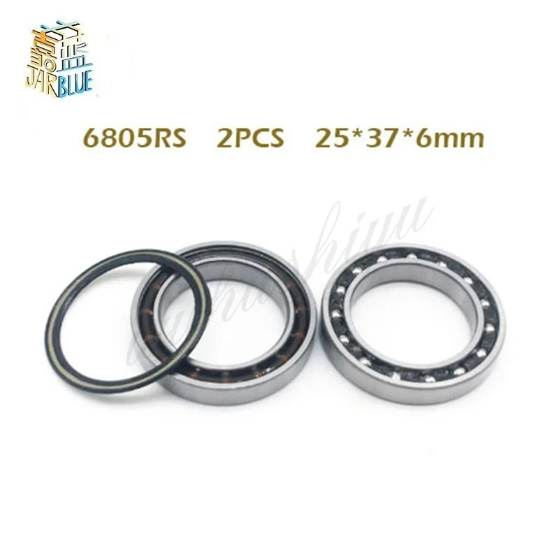 

6805-RD Bearing (4 Pcs) 25*37*6 mm 6805RD Dedicated Bike Bottom Bracket Bearings 6805 RD ( HT2 / BB51 ) MR25376 SC6805N RS